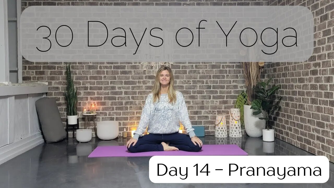 Day 14 Calming Pranayama Yoga || 30 Days of Yoga to Unearth Yourself || Yoga with Stephanie