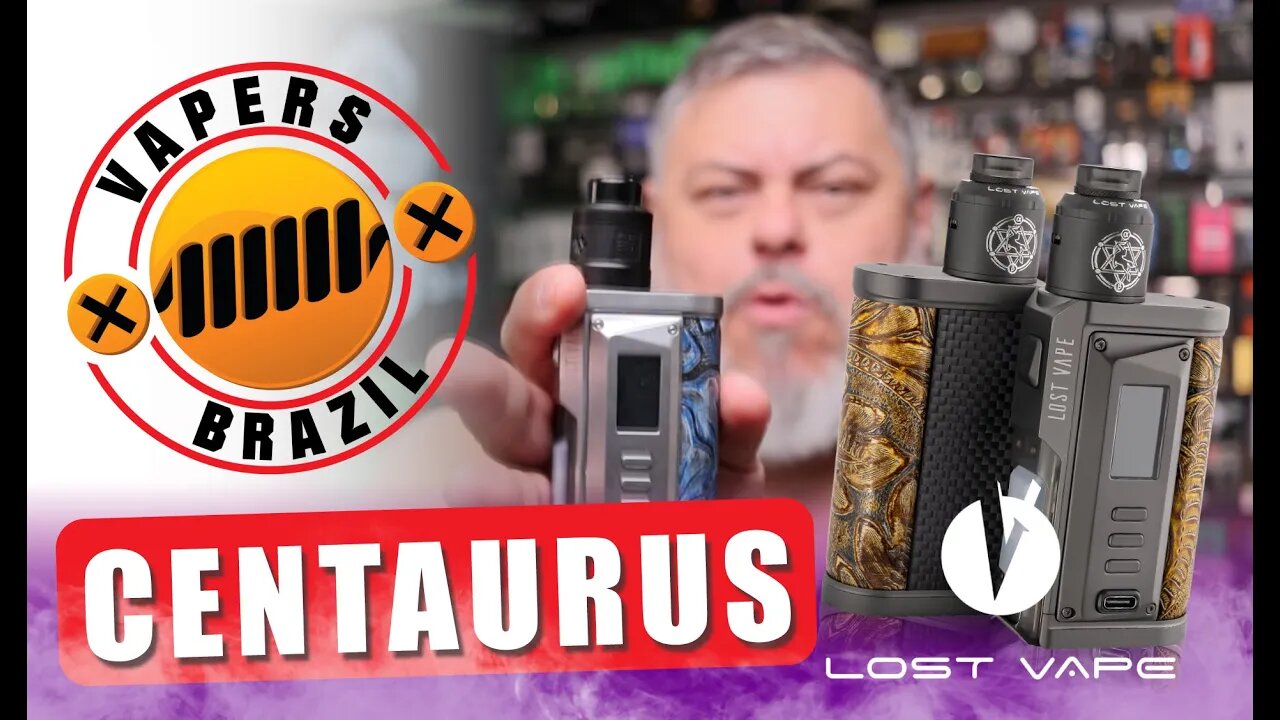 Lost Vape Centaurus Quest - Mod Squonk com 100W - Review PTBR