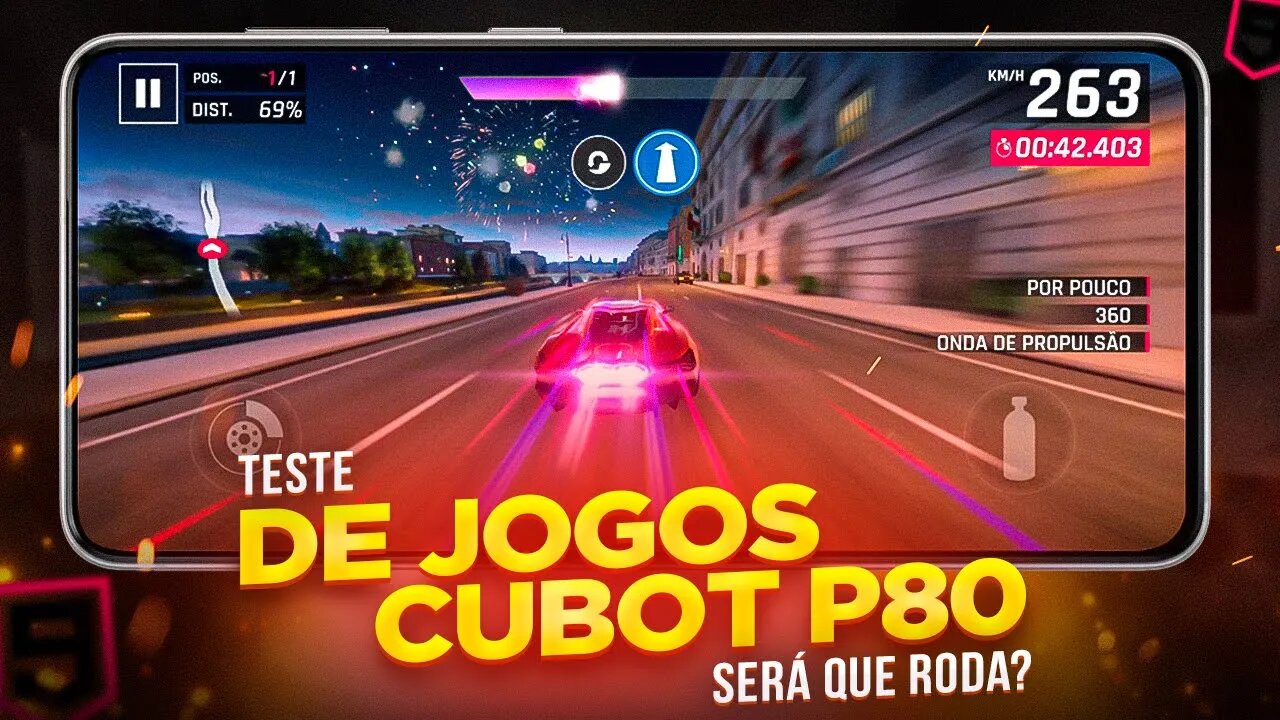 Cubot P80 - Teste de JOGOS! Asphalt 9, será que roda liso?