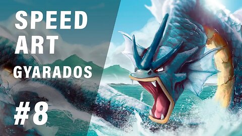 Gyarados Unleashed! Watch This Incredible Speed Art Video!