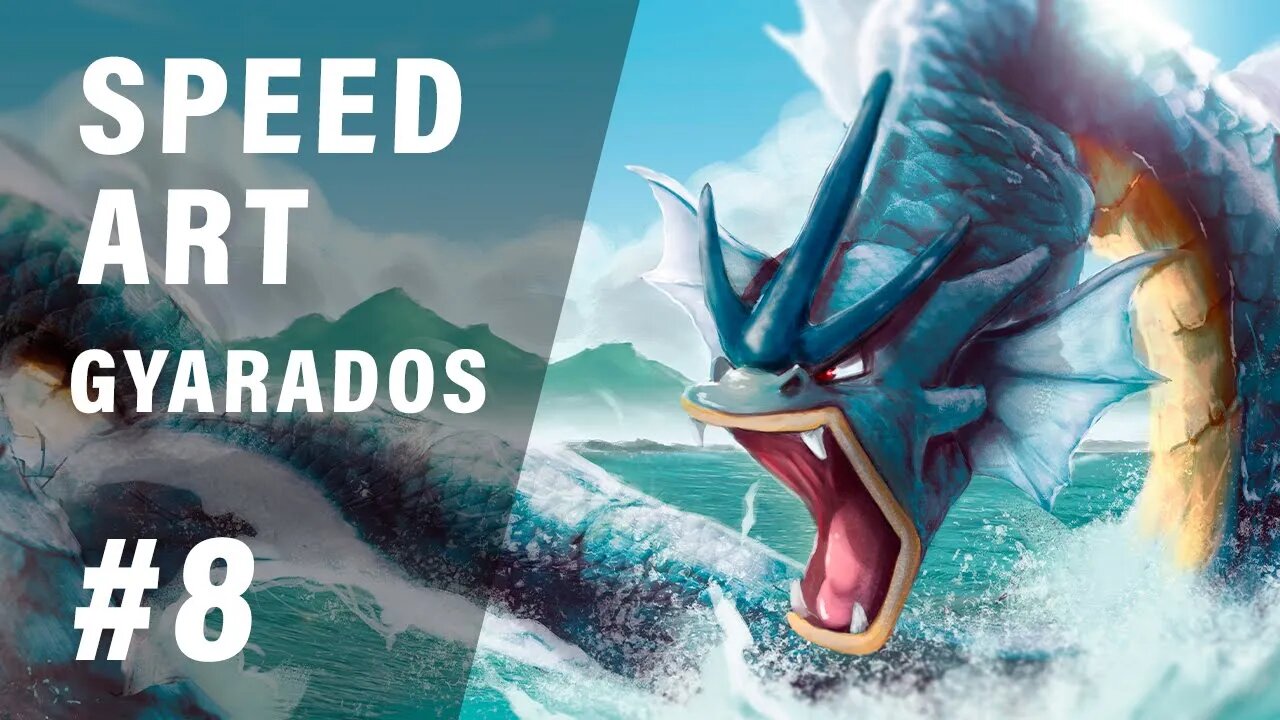 Gyarados Unleashed! Watch This Incredible Speed Art Video!