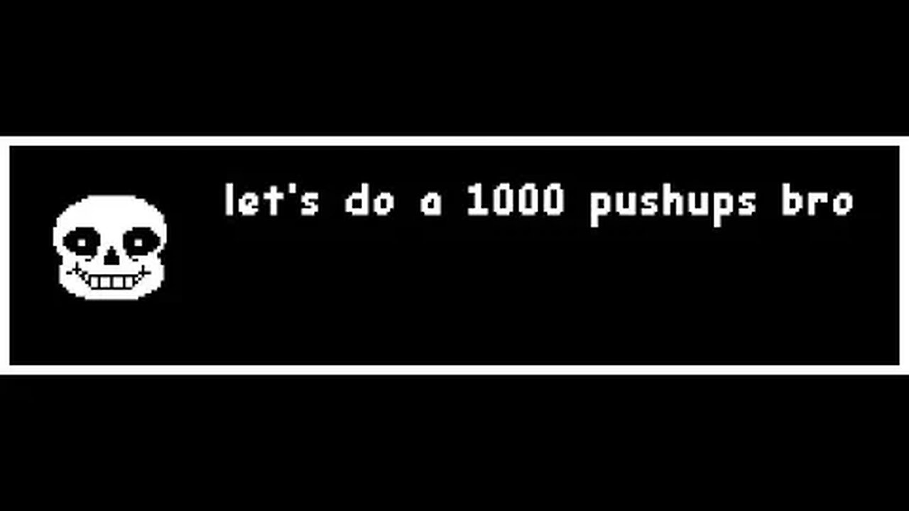 SANS DOES 1000 PUSHUPS (epic)