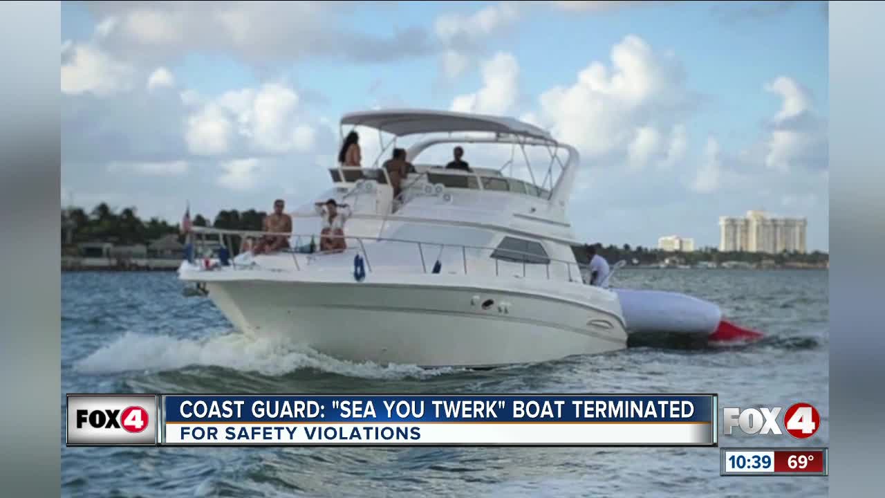 Coast Guard stops illegal charter boat 'Sea You Twerk'