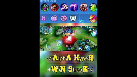 WIN STREAK-ALPHA MLBB #mobilelegend #mpl #mlbb #shortsvideo #shorts #mplid #mlbbesports #gaming