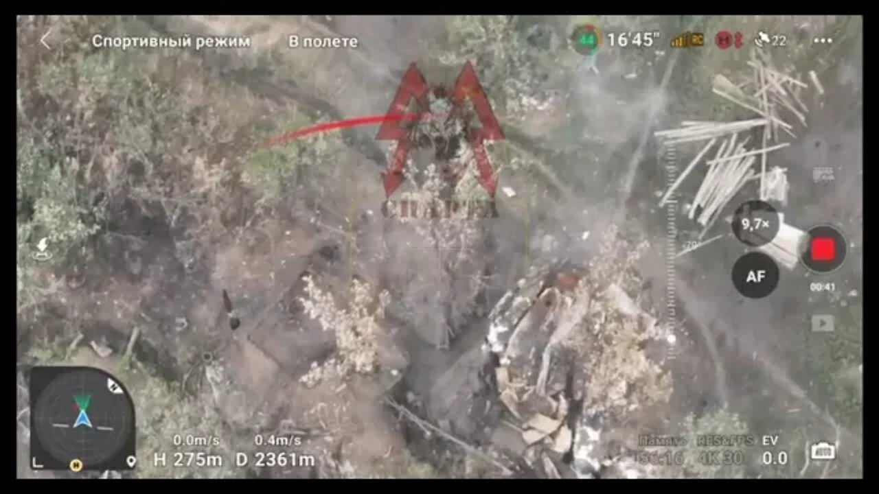 In the village of Opytnoye, a 120mm mortar works on the AFU