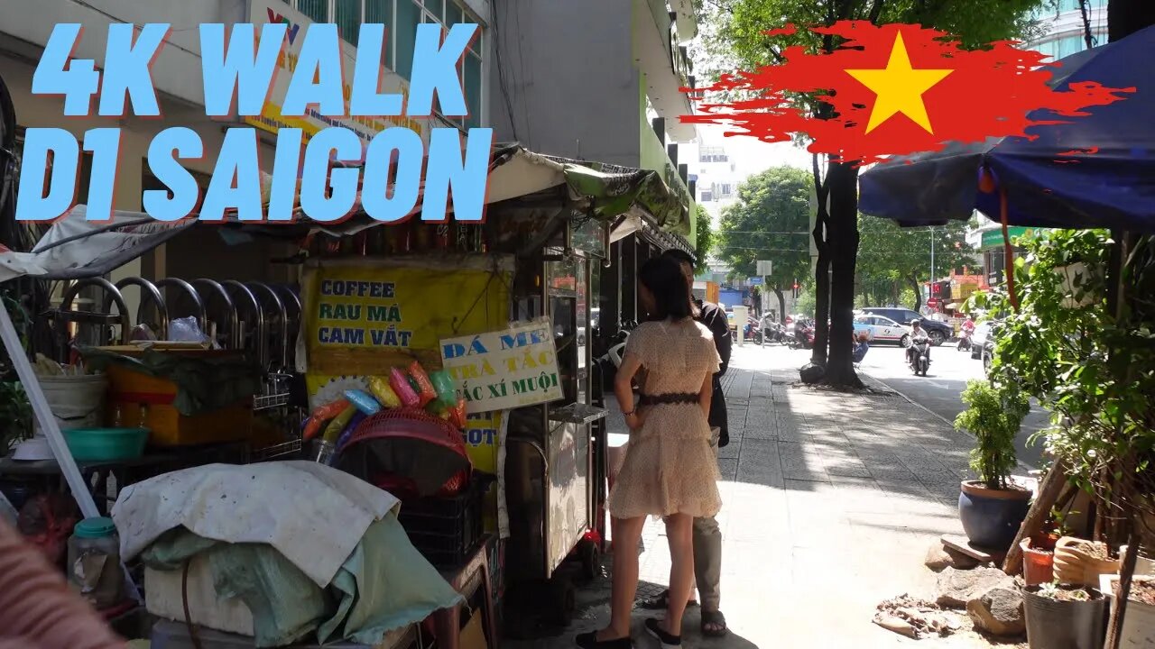 Afternoon Walk Saigon (HCMC) 4K District 1 Vietnam 🇻🇳