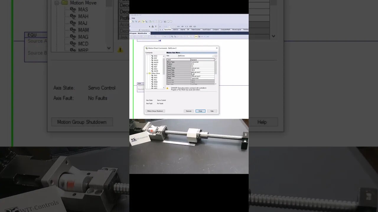 Allen Bradley Servo Incremental Movement