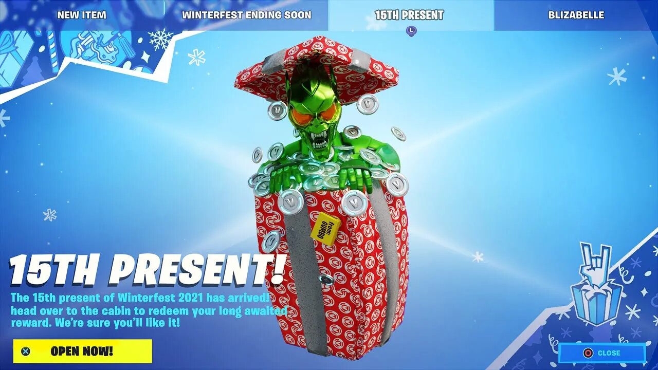 15th GREEN GOBLIN PRESENT IS HERE in Fortnite!