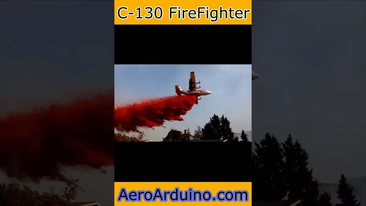 Huge C130 Hercules FireFighter #Aviation #Flying #AeroArduino