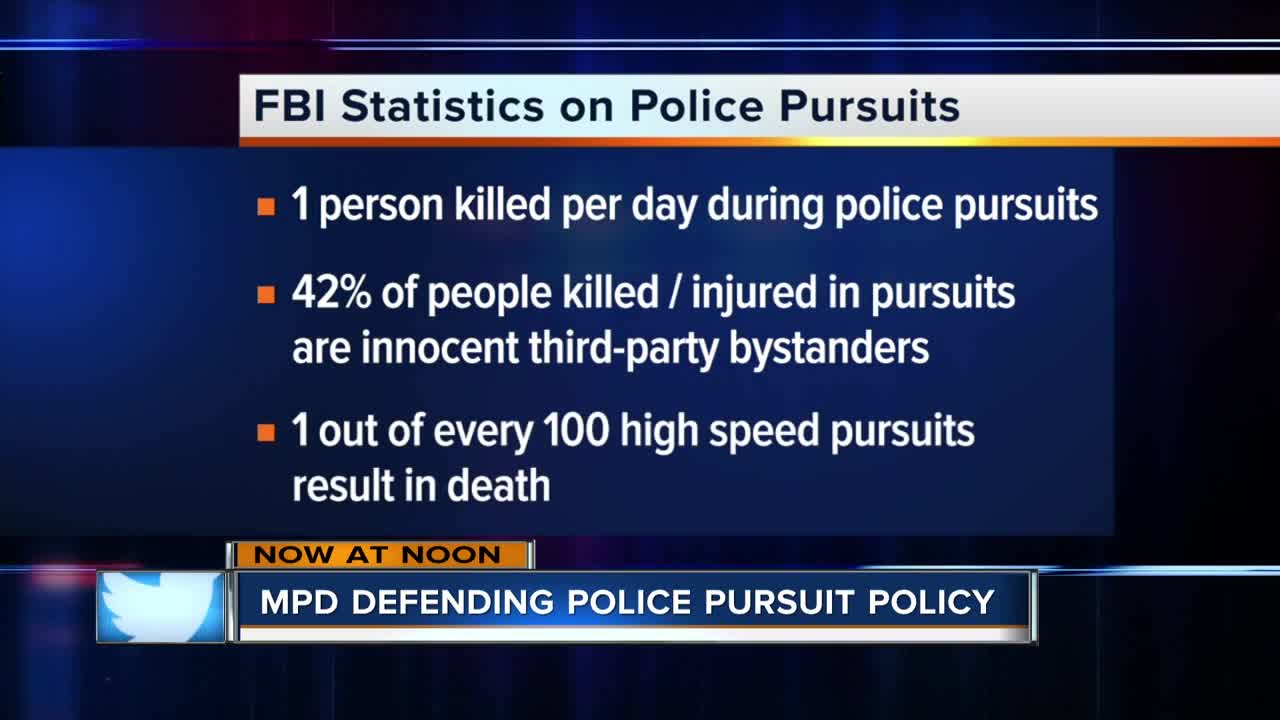 MPD defending public pursuit policy