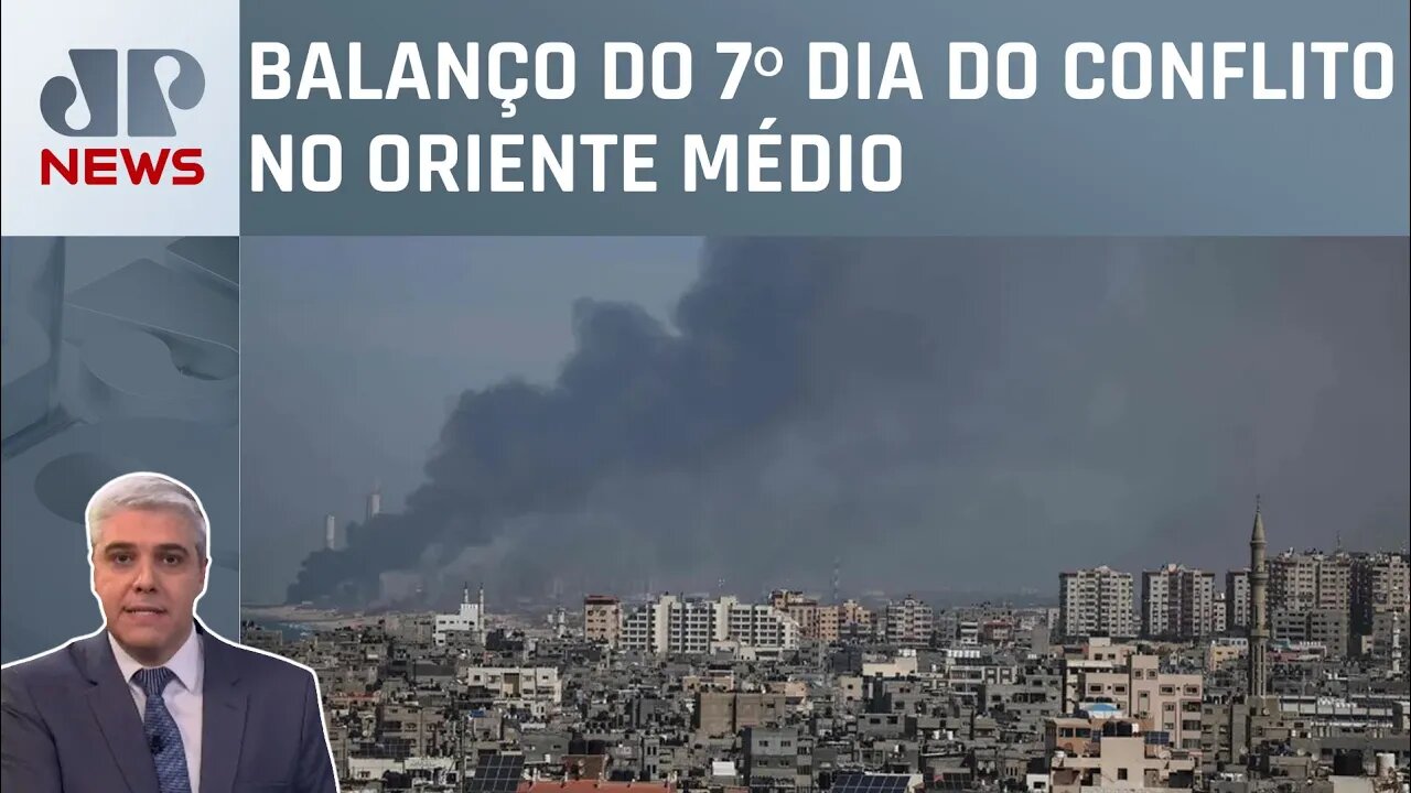 Número de mortos já passa de 3.200 na guerra em Israel; Marcelo Favalli analisa