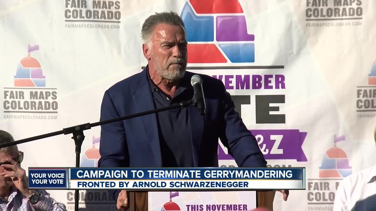 Arnold Schwarzenegger comes to Denver in effort to 'terminate' gerrymandering