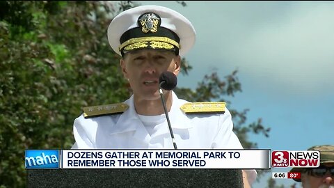 Dozens gather at Memorial Park to remember those who served