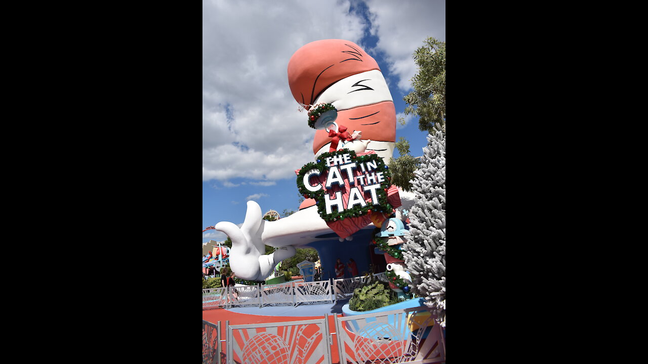 The Cat in the Hat ride Islands of Adventure POV 4K filmed October 2018