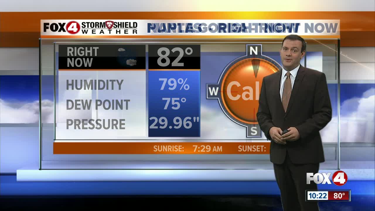 Forecast: Much drier Monday with highs back to near 90 degrees