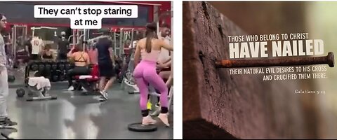 Woman dressed provocatively at Gym complains men are checking her out- avoid public Gyms