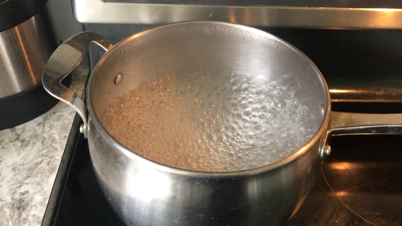 Boiling Rain Water to make concentrate