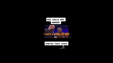 Andrew Emory Tate react to KSI