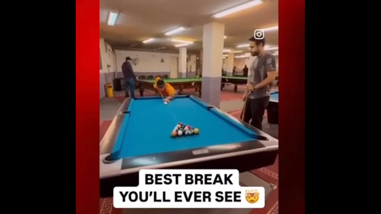 Nice Pool Table Break