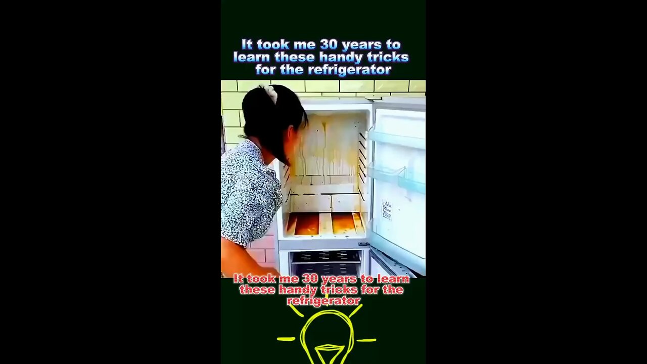 video tip for cleaning refrigerator