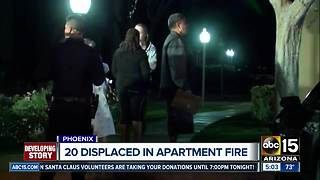 FD: 20 people displaced after Phoenix apartment fire