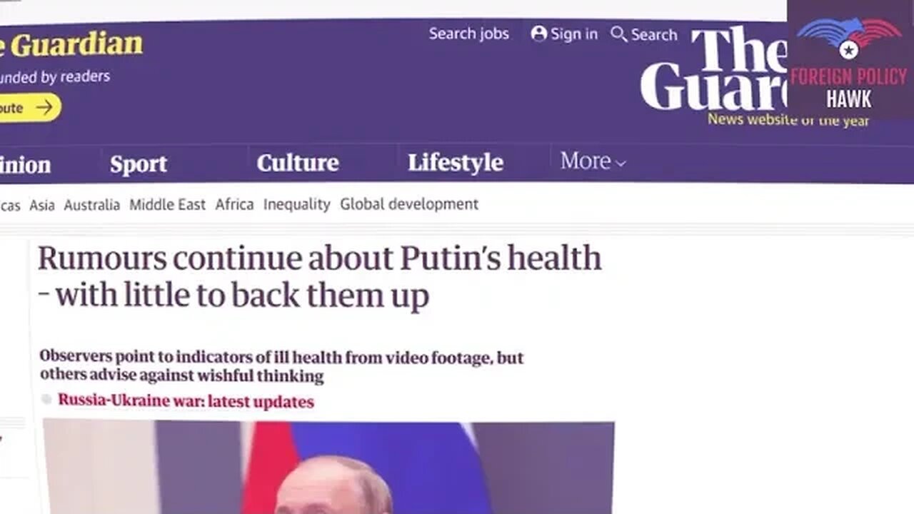 Collective West Wishing Death OnVladimir Putin - Third Rome Over?