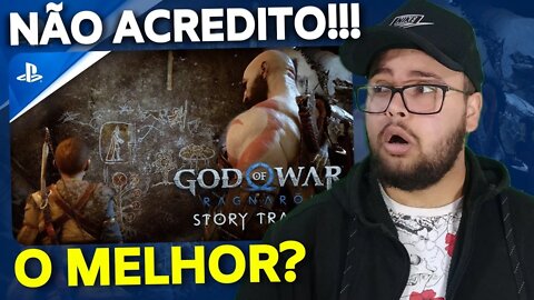 REAGINDO A GOD OF WAR RAGNAROK - NOVO TRAILER de História com Gameplay