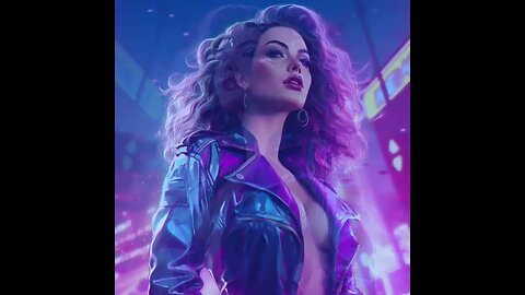 Synthwave Pop Glamorous City at Night