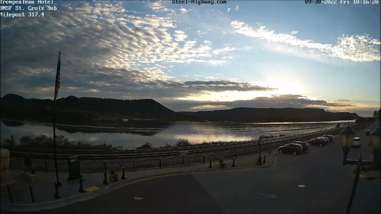 Evening over Trempealeau, WI on September 30, 2022 #steelhighway