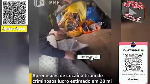 Crime organizado deixa de lucrar mais de R$ 28 milhões com cocaína apreendida. Veja