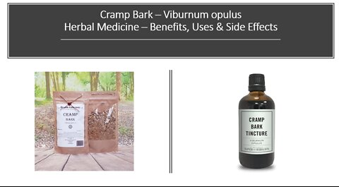 Viburnum opulus Cramp Bark Herbal Medicine Benefits, Uses & Side Effects