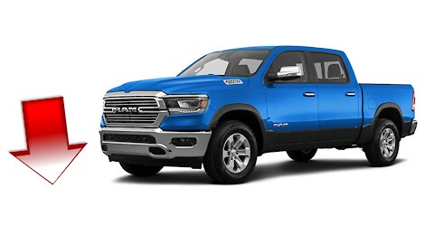 2021 Ram 1500 Rebel 4x2 Crew Cab 5'7" Box, Hydro Blue Pearlcoat/Diamond Black Crystal Pearlcoat