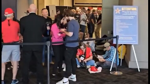 Supporters line up hours early to see President Trump speak at NRA Meeting