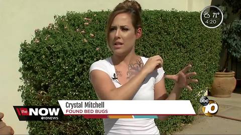 Woman claims she was attacked by bed bugs at a movie theater