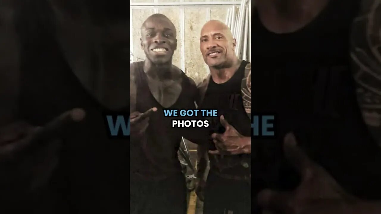 Working with THE ROCK #dwaynejohnson #paulolima #shorts