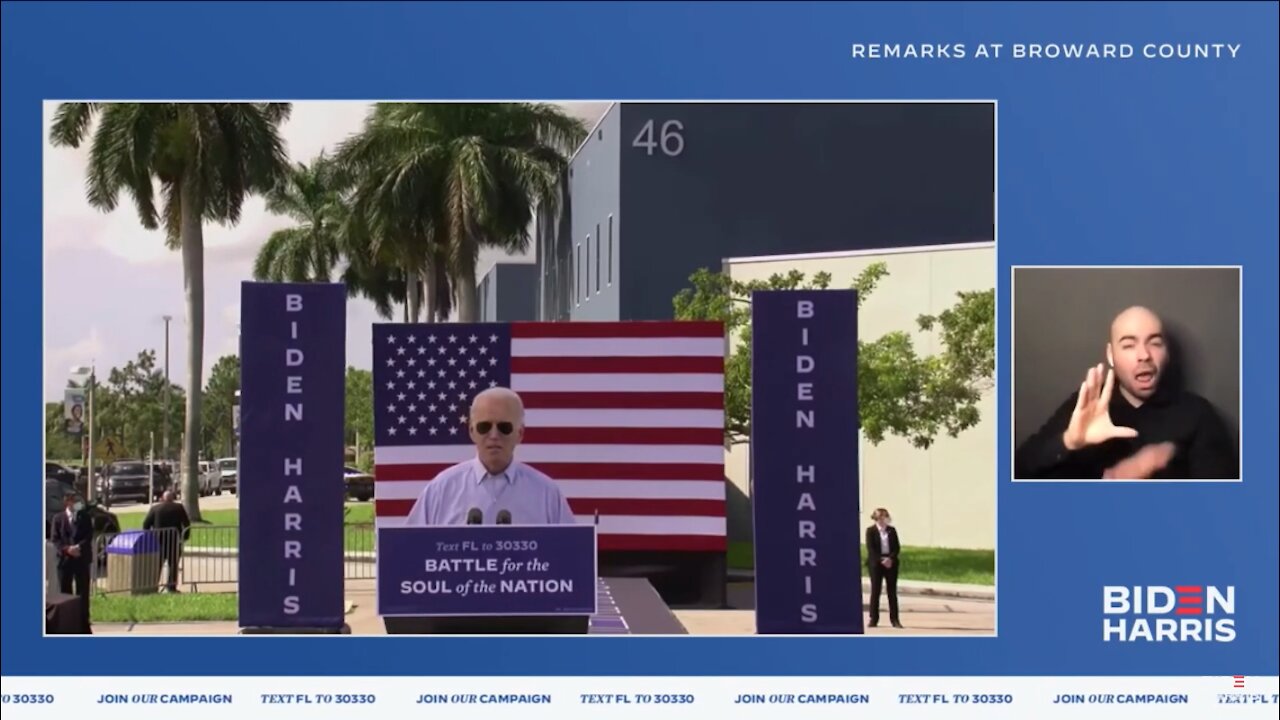 Biden at Florida rally keeping pre existing conditions