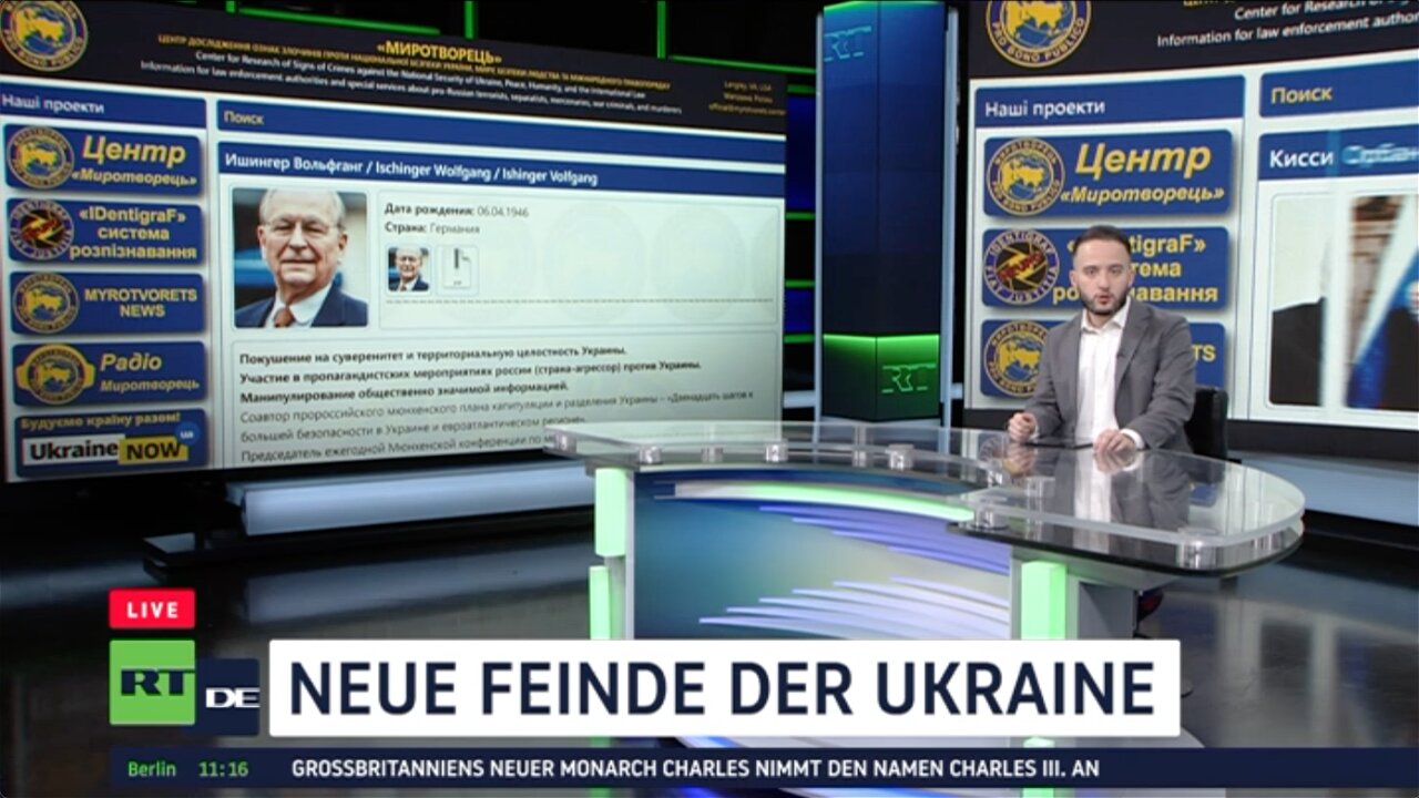 Schwarze Liste: Neue Feinde der Ukraine