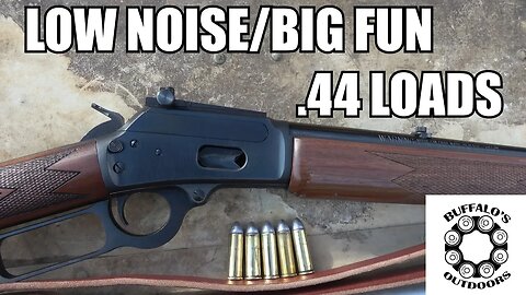 Low Decibel .44 Loads in the Marlin 1894