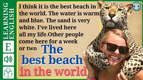 learn English through story level 3 🍁 the best beach in the world | WooEnglish
