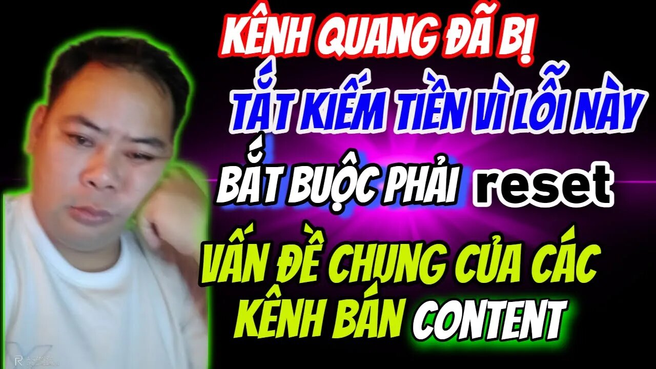 Tắt kiếm tiền do "sử dụng lại nội dung" - Vấn đề của hầu hết các kênh youtube bán content