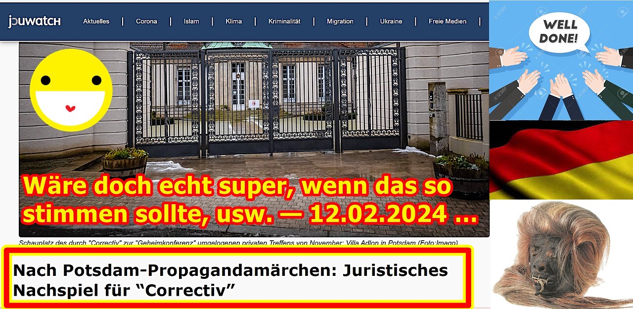 Wäre doch echt super, wenn das so stimmen sollte, usw. — 12.02.2024 …