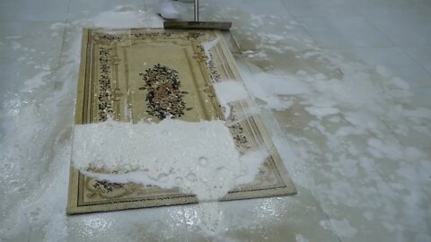 Unbelievable dirty carpet cleaning | ASMR rug washing that makes you relax