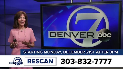 Watch Denver7 over the air? You’ll need to rescan your TV on December 21
