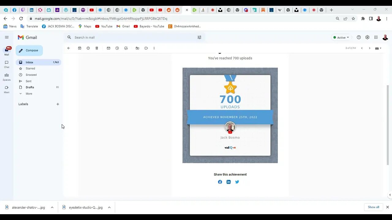 Congratulations From VidIQ