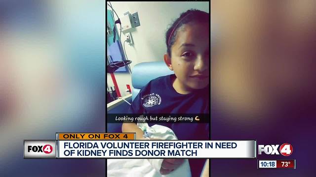 Volunteer firefighter in need of kidney finds donor match