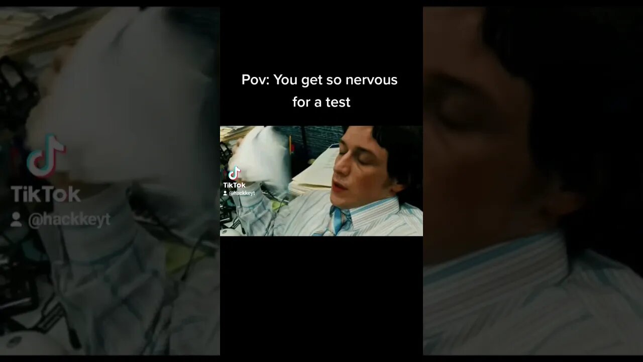 When you're so nervous for a test. YT: hackke #shorts #fyp #fypシ #foryou #foryoupage #funny #viral