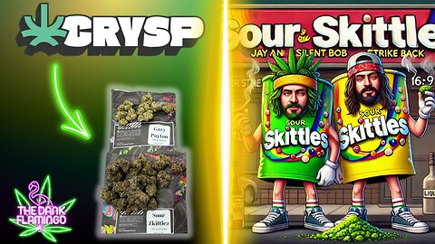 Trying Sour Zkittlez THCa from Crysp! The Dank Flamingo Cannabis Review!!