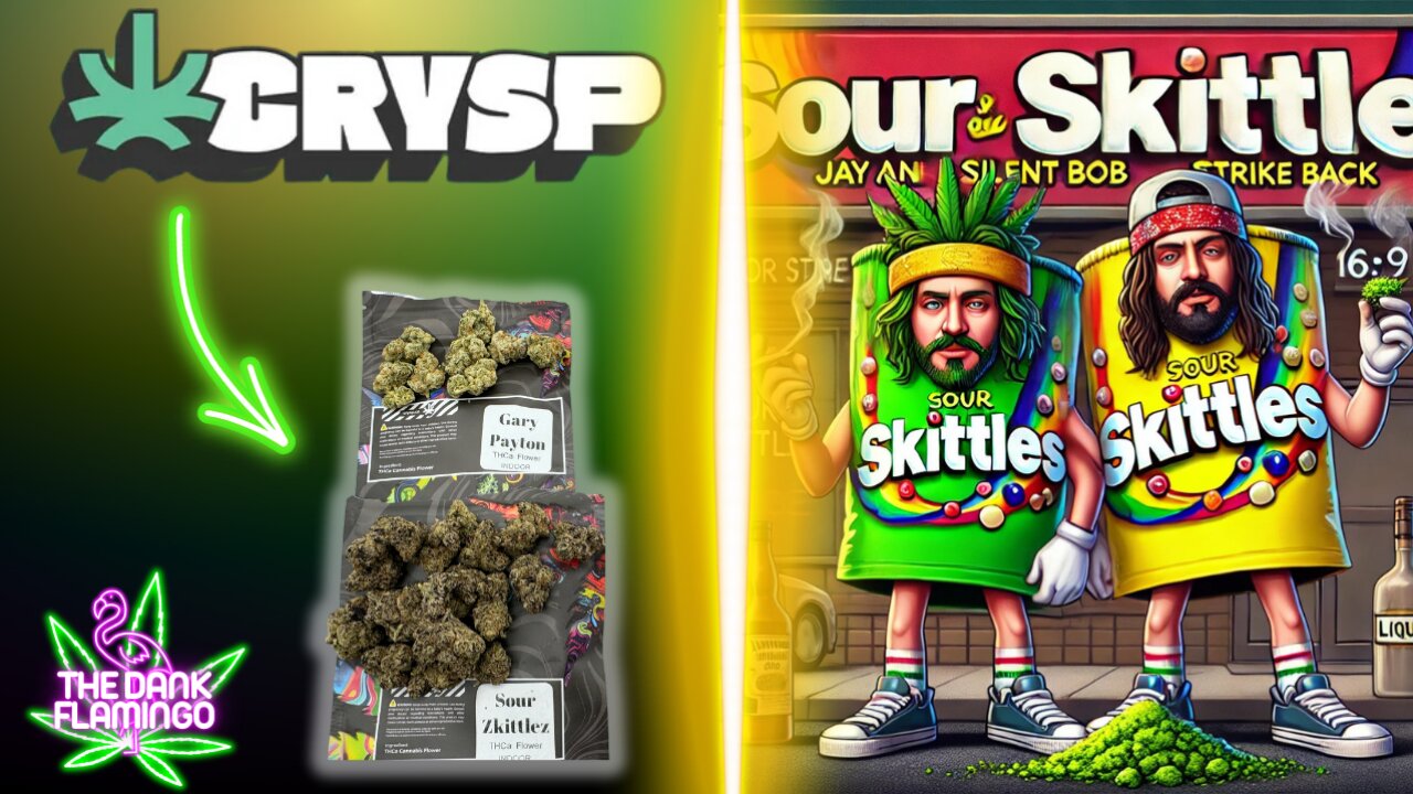 Trying Sour Zkittlez THCa from Crysp! The Dank Flamingo Cannabis Review!!