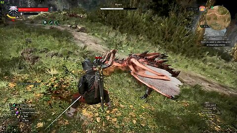 geralt vs wyvern next-gen