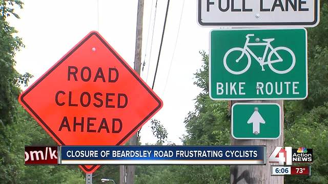 Beardsley Road closure causing headaches for city, cyclists
